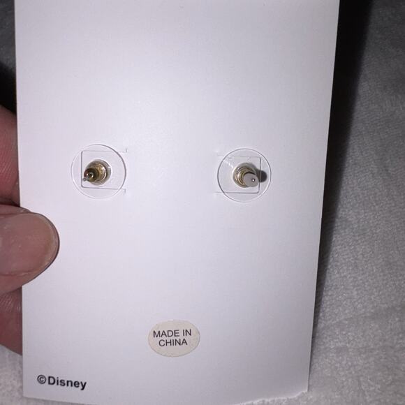 Disney x Baublebar Minnie Mouse Gold Tone & Multi Color Crystal Earrings NEW - Picture 4 of 4